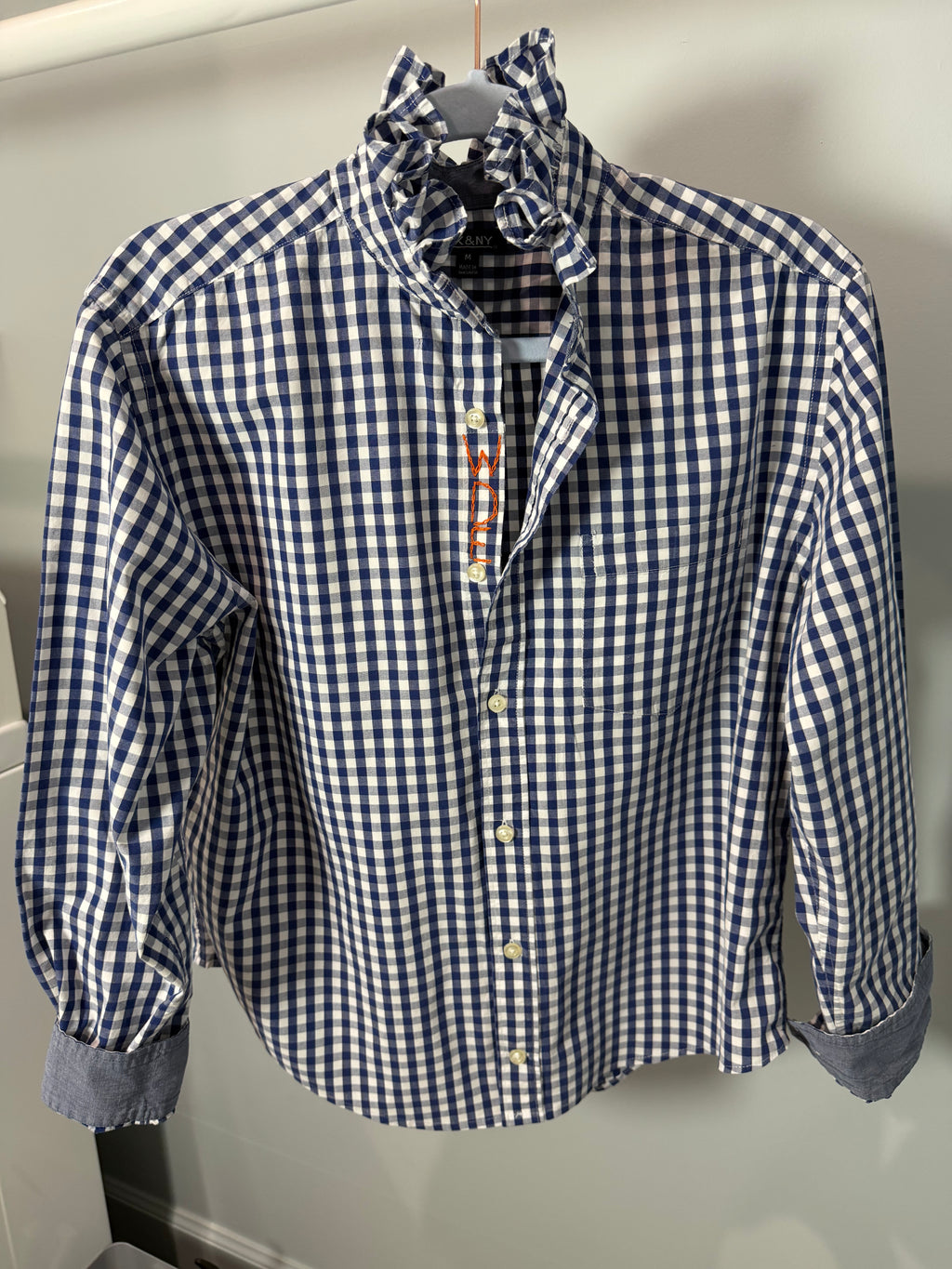 Lula’s Ruffled Gameday shirt Auburn