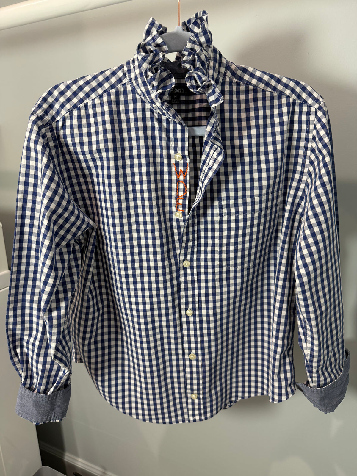 Lula’s Ruffled Gameday shirt Auburn