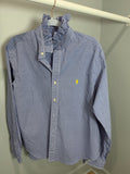 Lula’s Ruffled Shirt blue gingham