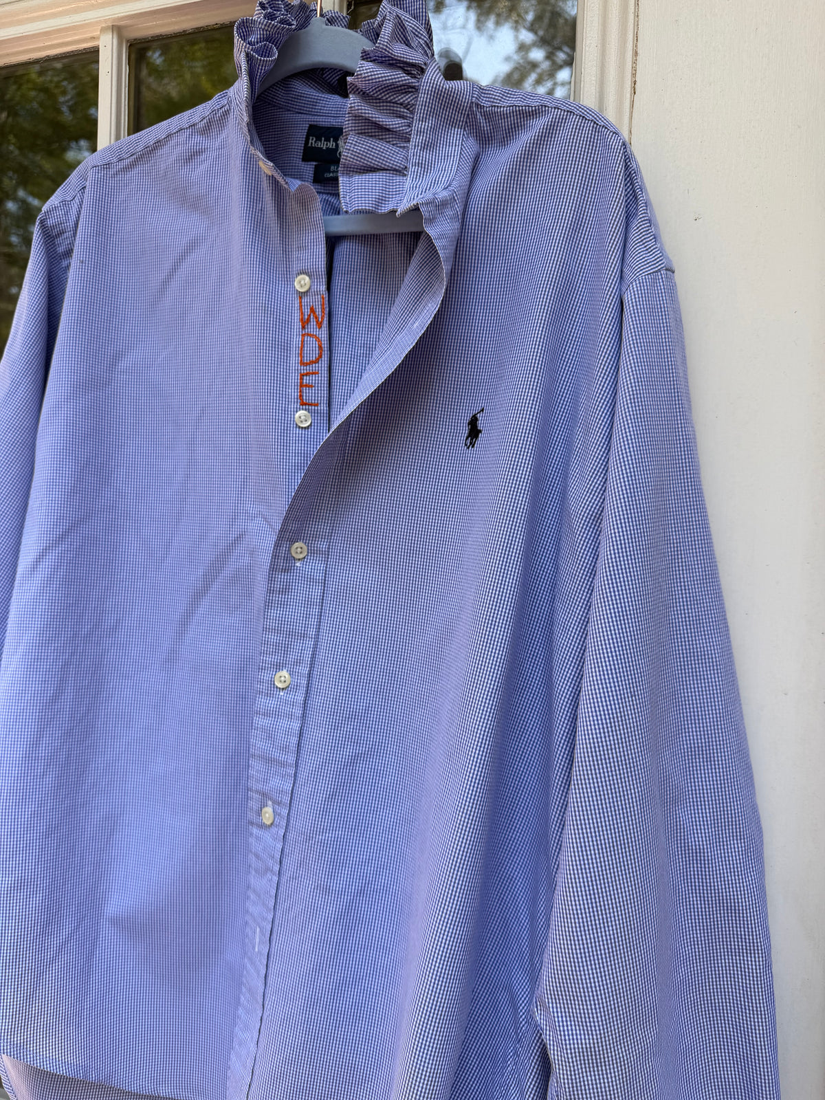 Lula’s Ruffled Gameday shirt Auburn