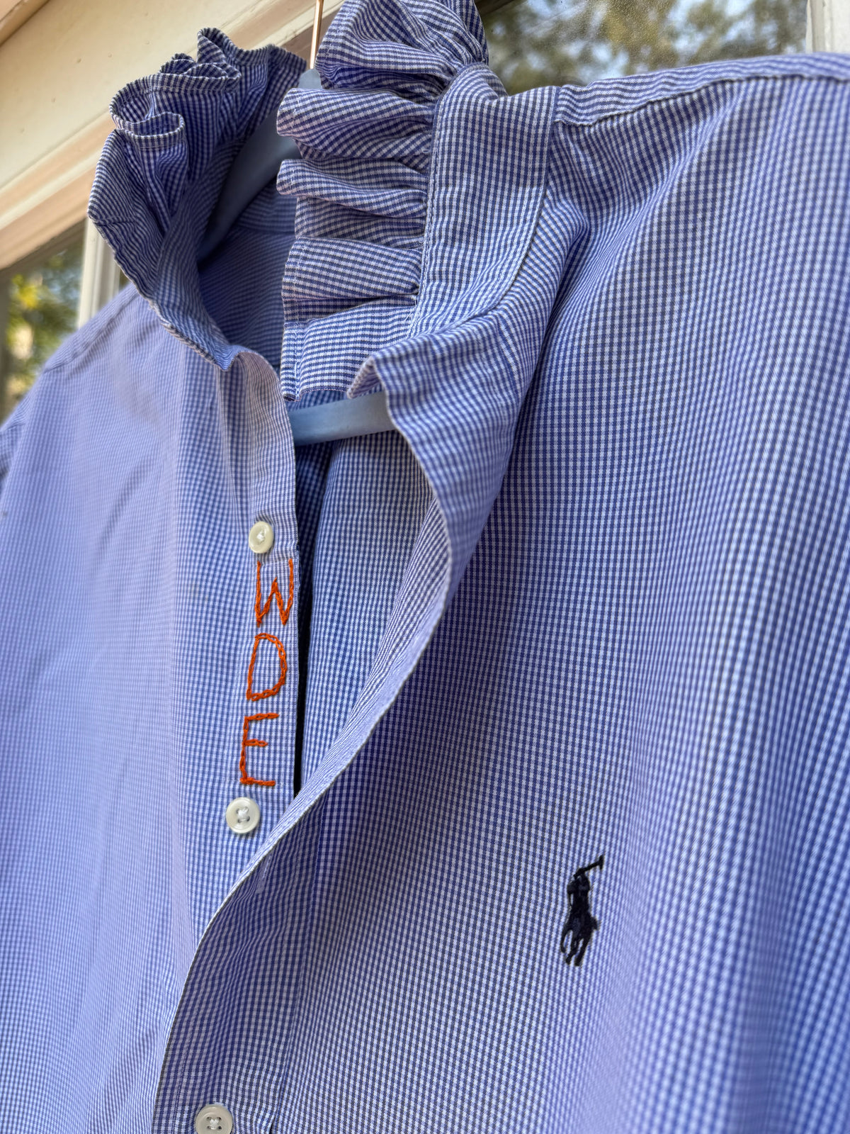 Lula’s Ruffled Gameday shirt Auburn