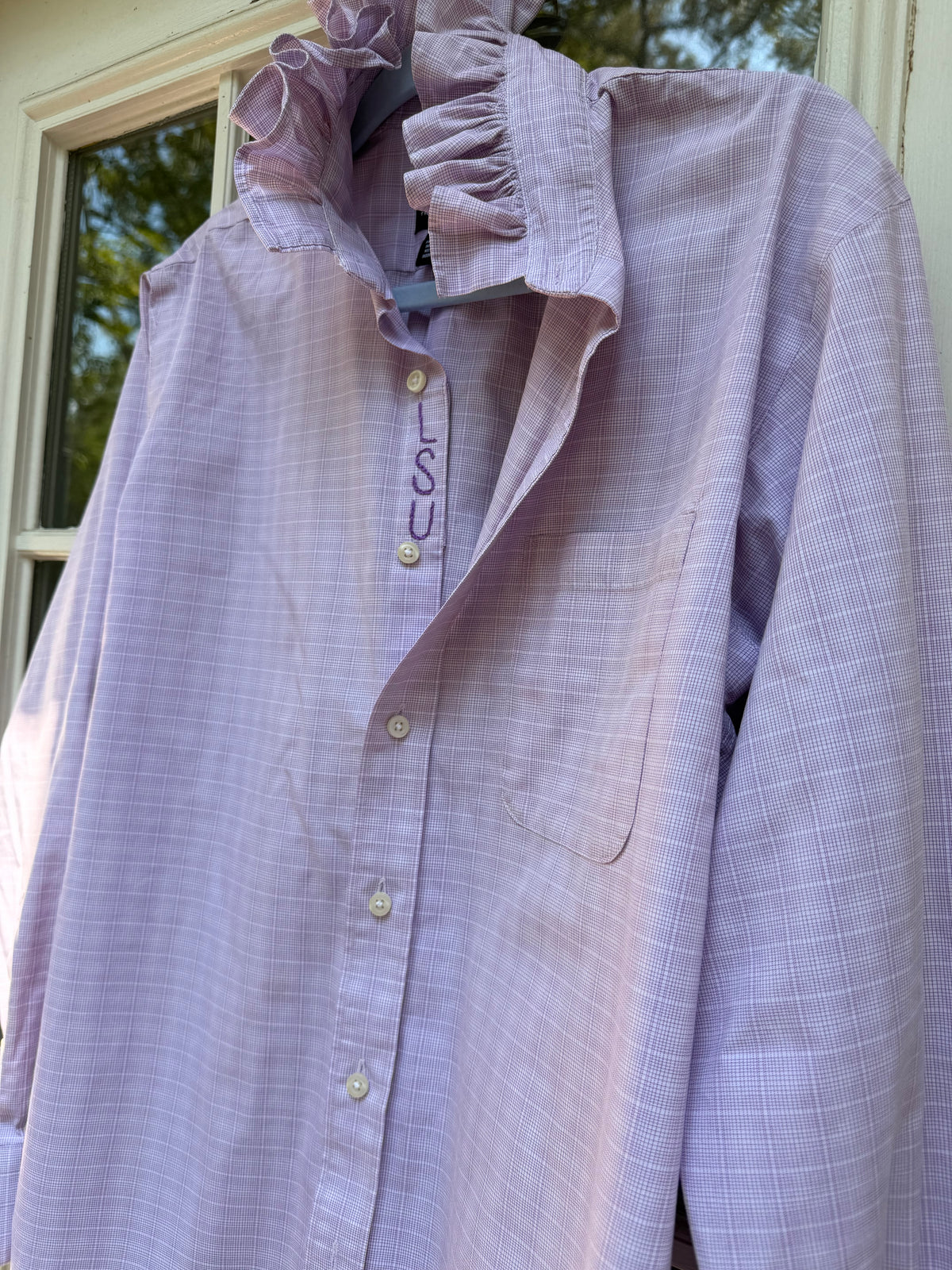 Lula’s Ruffled Gameday Shirt LSU