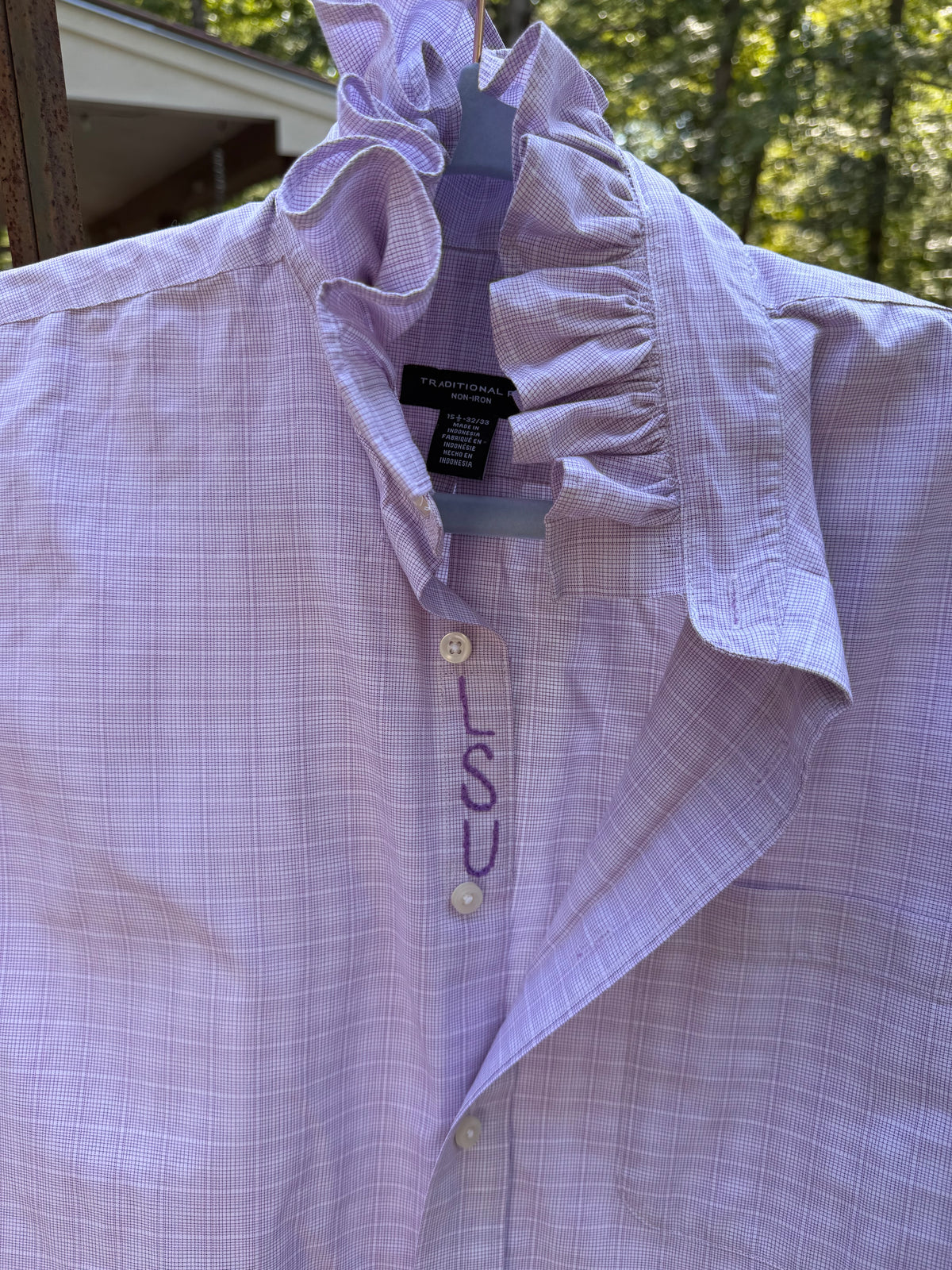 Lula’s Ruffled Gameday Shirt LSU
