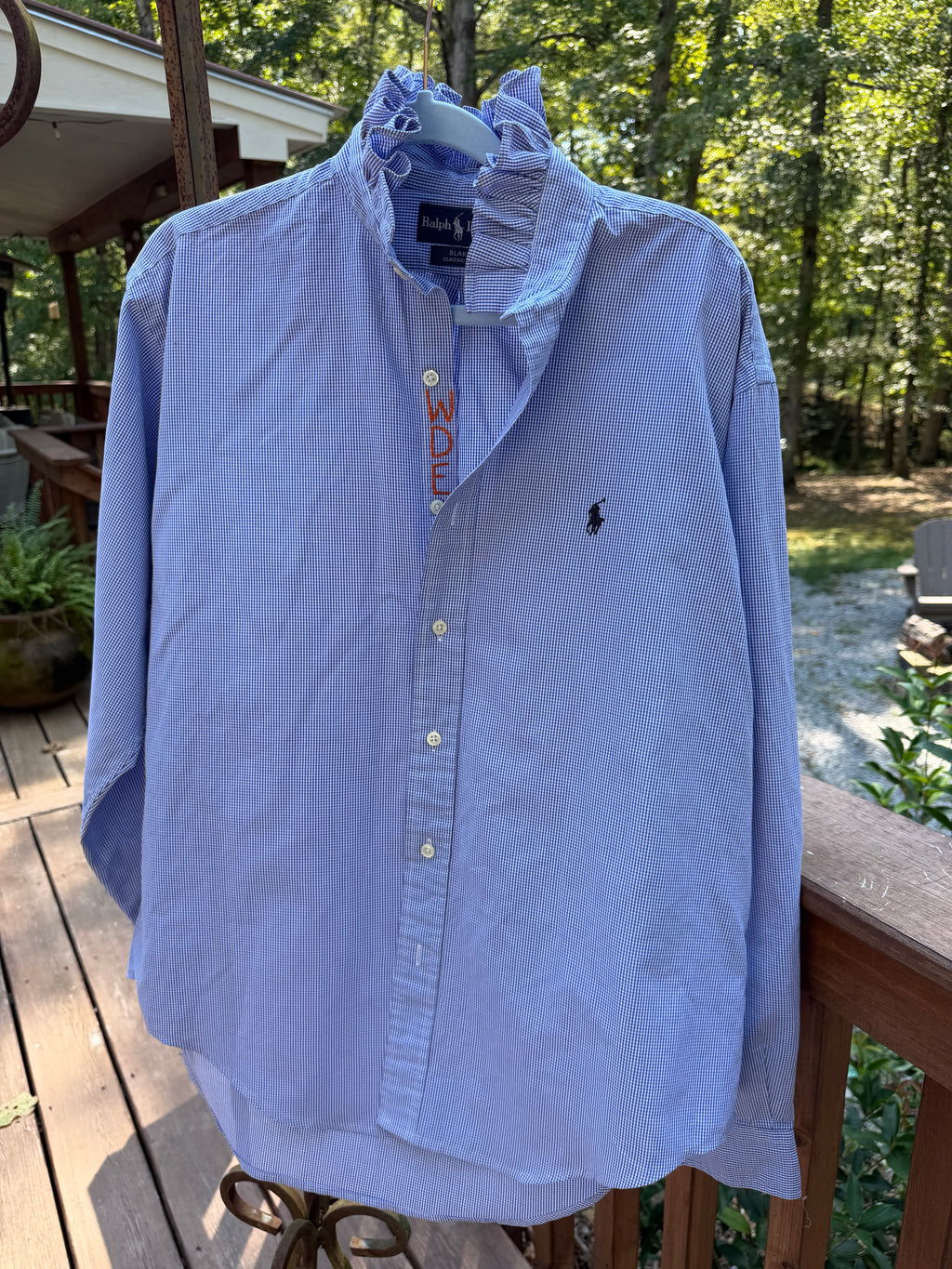 Lula’s Ruffled Gameday shirt Auburn