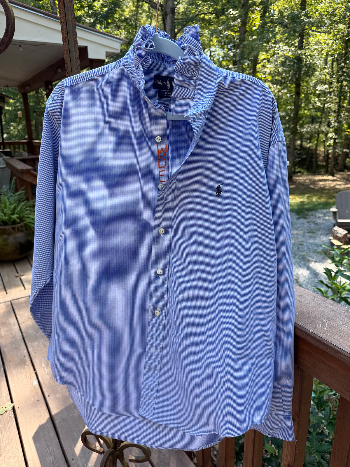 Lula’s Ruffled Gameday shirt Auburn