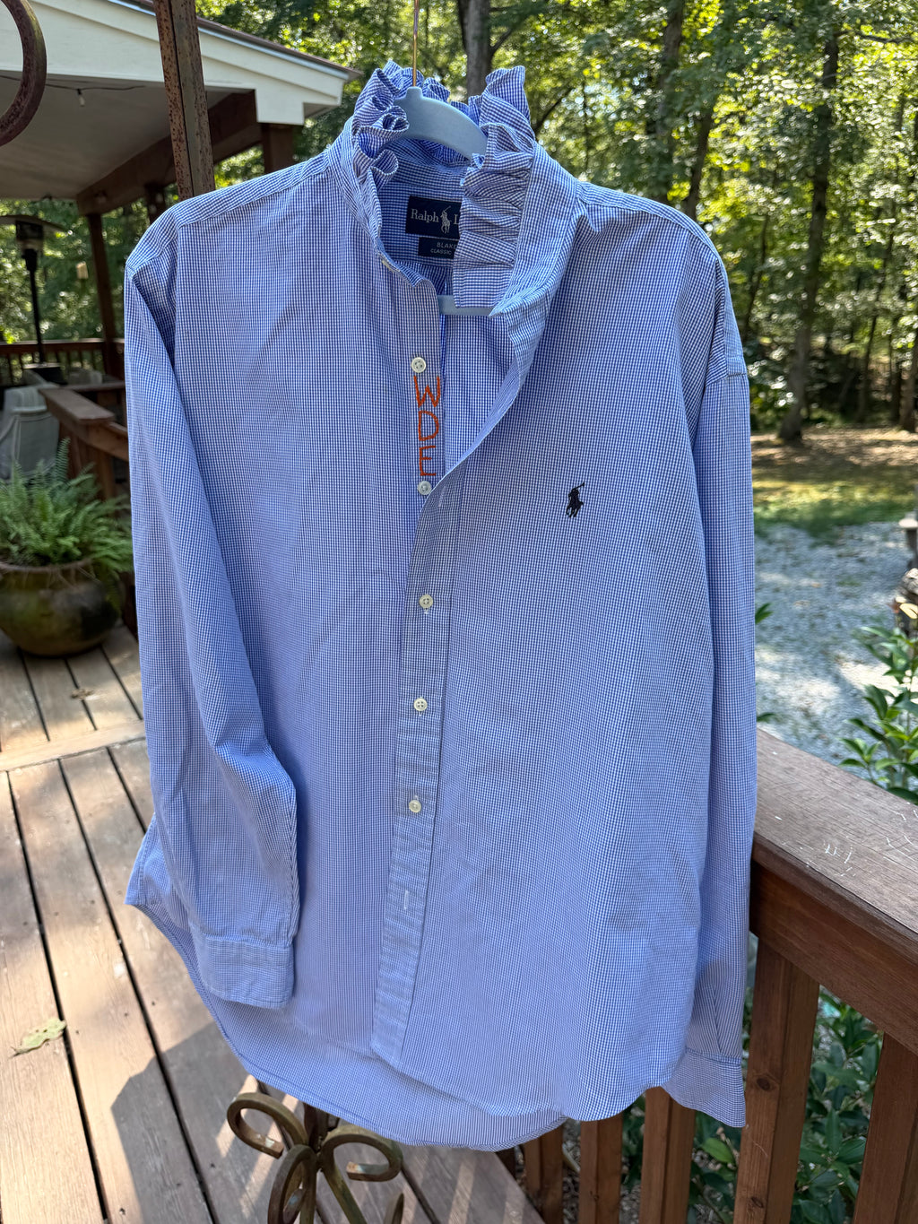 Lula’s Ruffled Gameday shirt Auburn