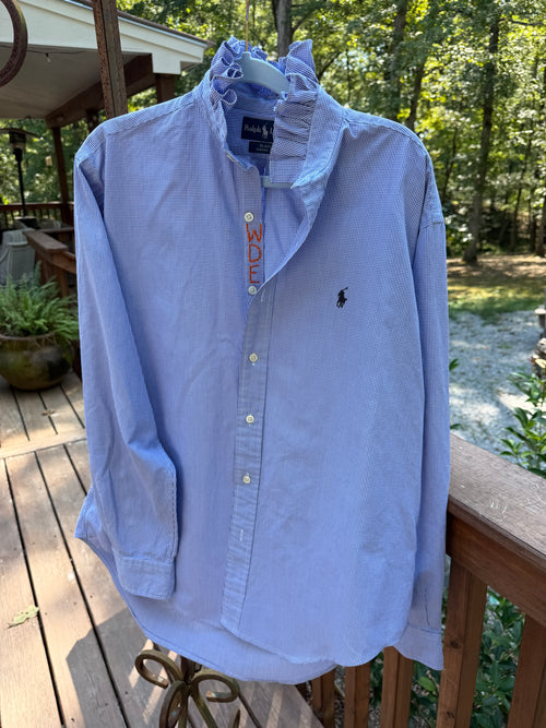 Lula’s Ruffled Gameday shirt Auburn