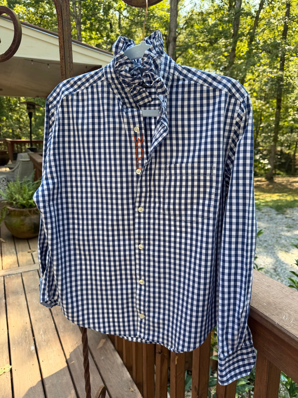 Lula’s Ruffled Gameday shirt Auburn