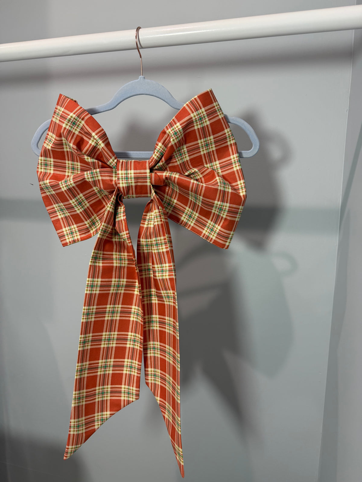 Lula’s Whimsical Bows “Orange & Green Fall Plaid”