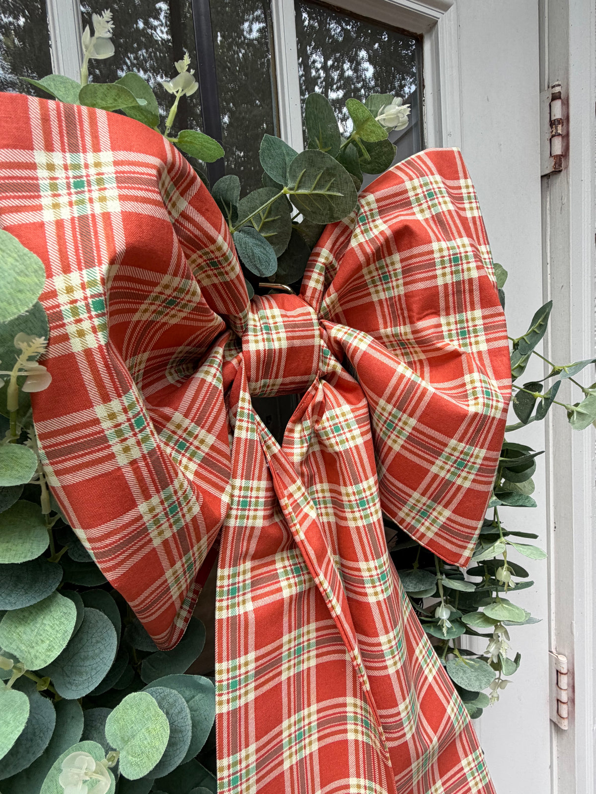 Lula’s Whimsical Bows “Orange & Green Fall Plaid”