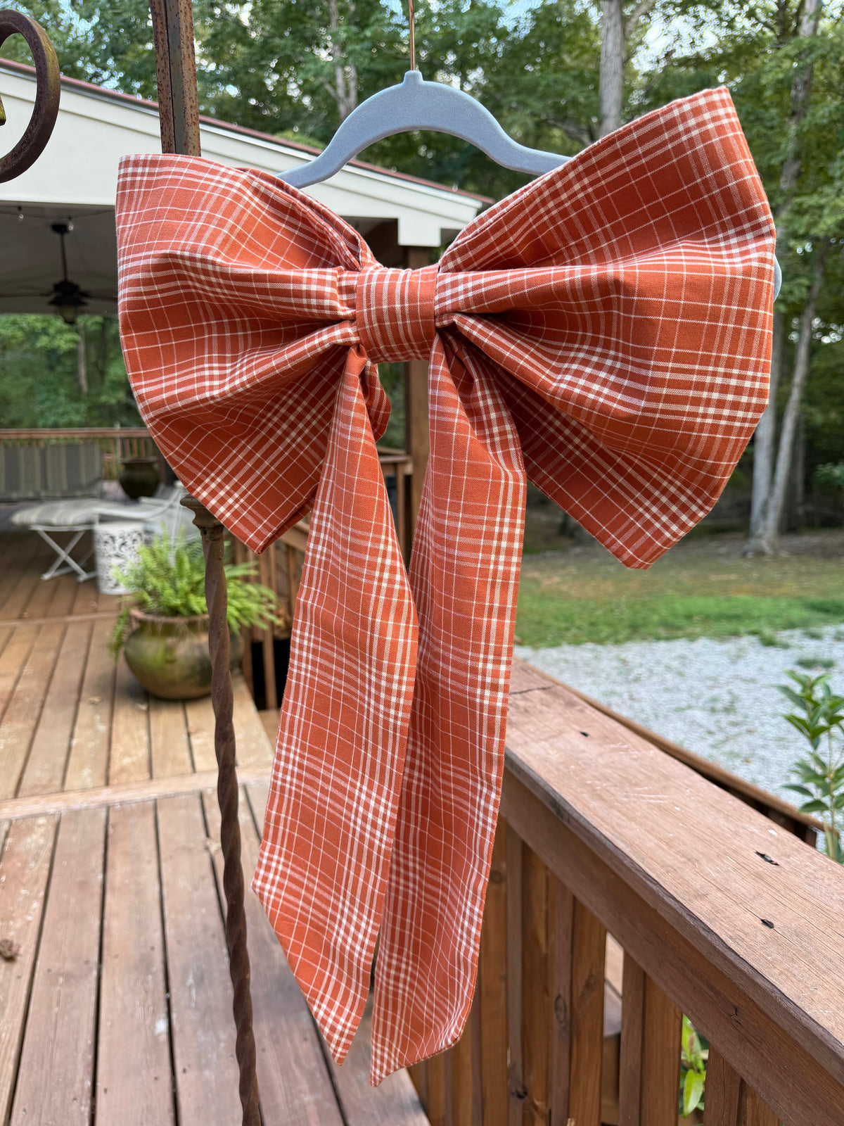 Lula’s Whimsical Bows “Orange & White Fall”