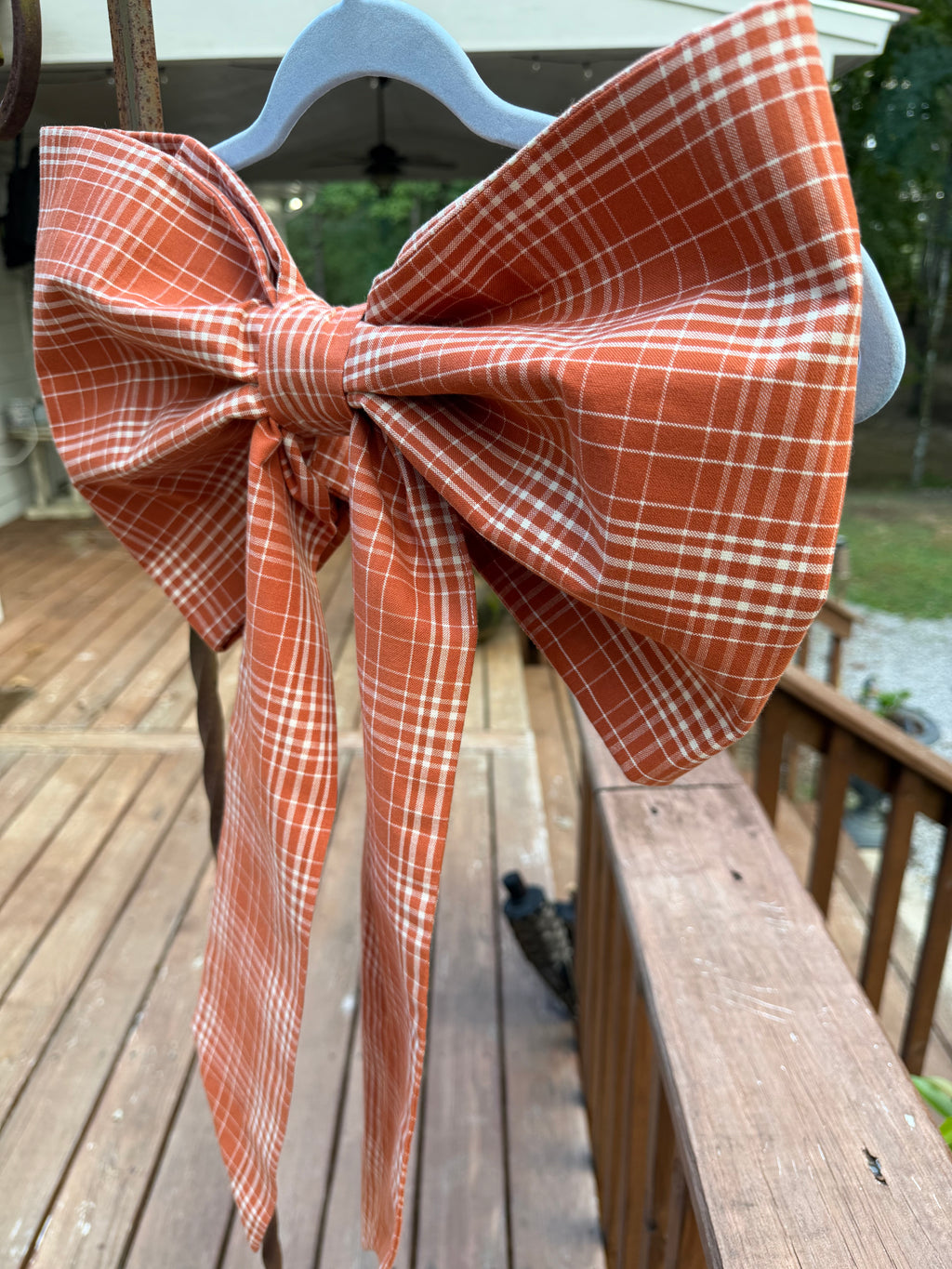 Lula’s Whimsical Bows “Orange & White Fall”