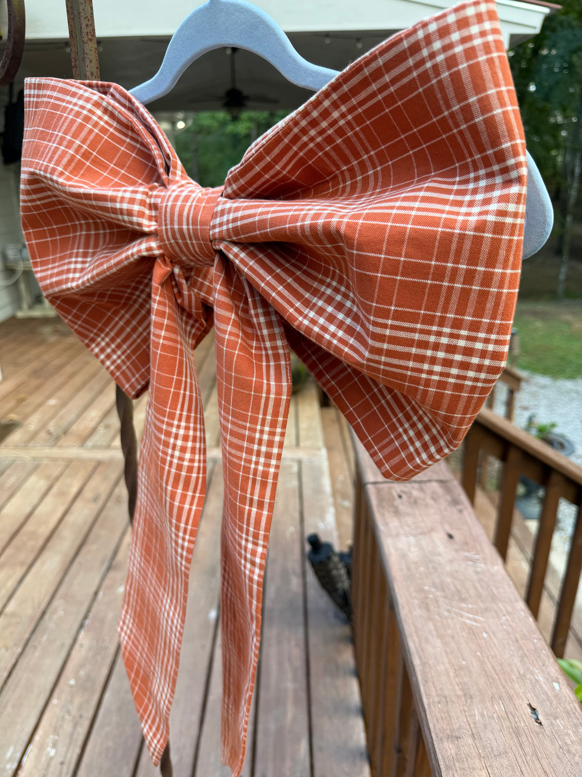 Lula’s Whimsical Bows “Orange & White Fall”
