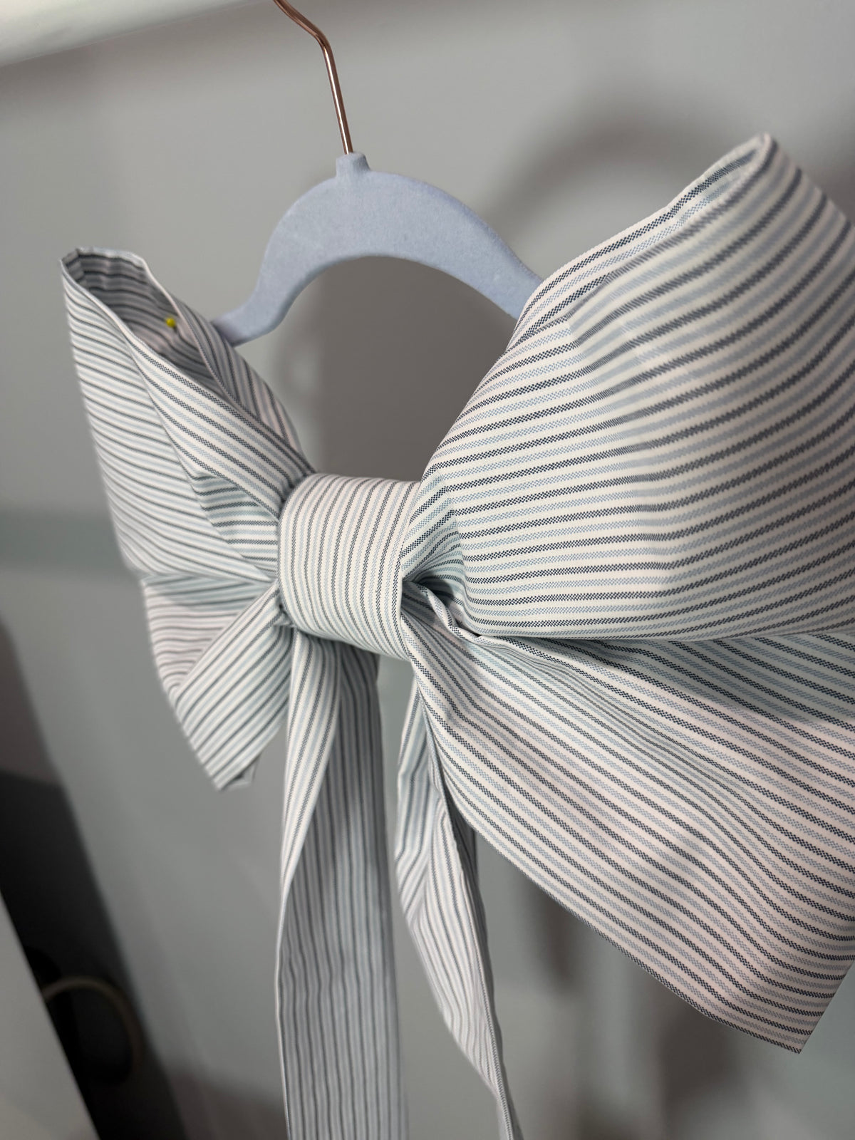 Lula’s Whimsical Bows “Bespoke Blue Stripe”