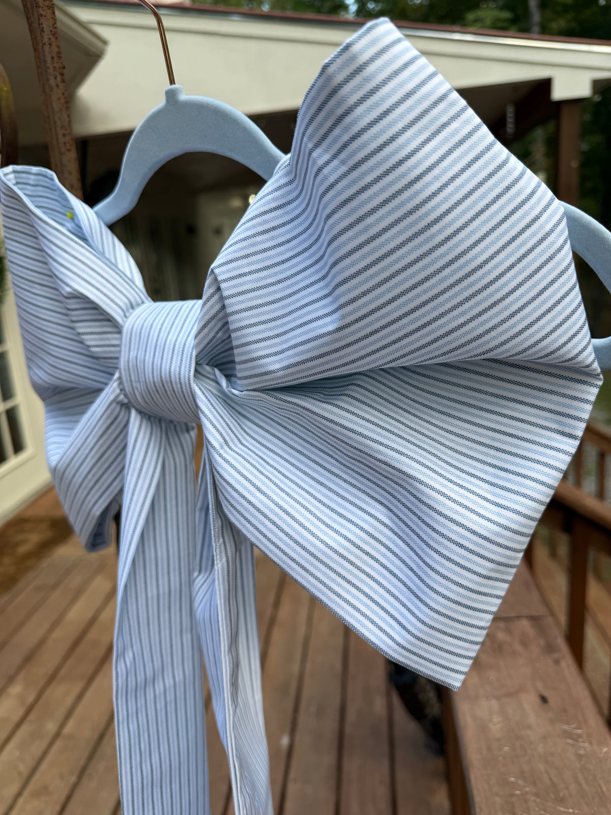 Lula’s Whimsical Bows “Bespoke Blue Stripe”