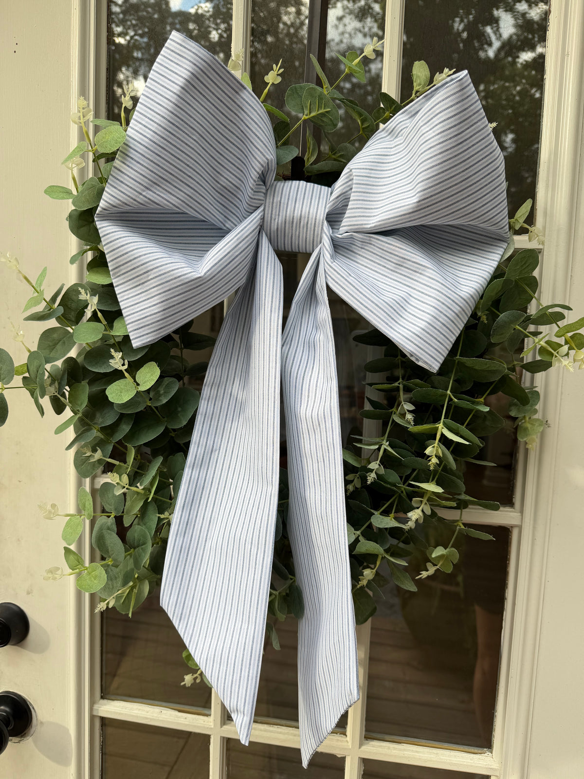 Lula’s Whimsical Bows “Bespoke Blue Stripe”