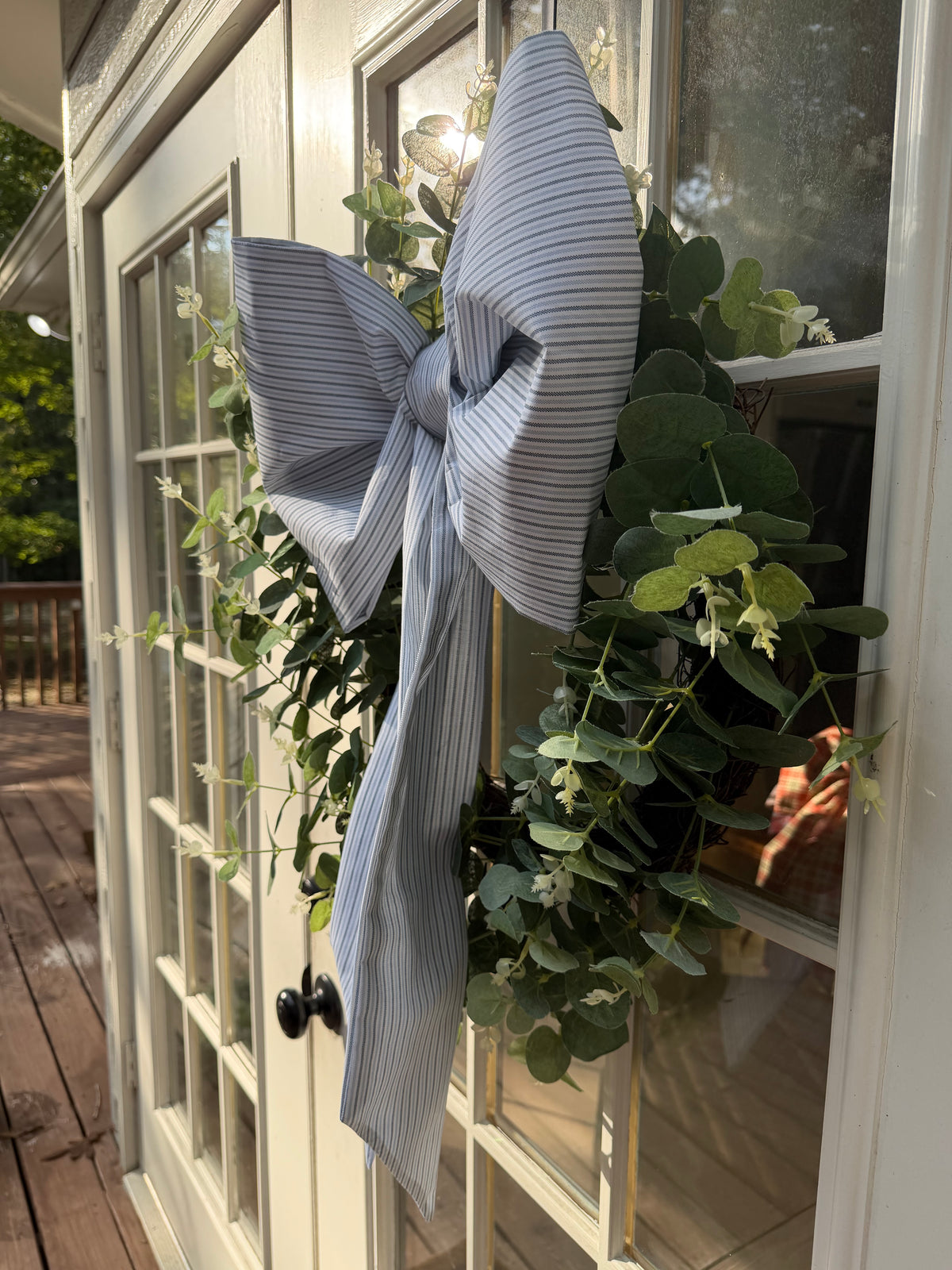 Lula’s Whimsical Bows “Bespoke Blue Stripe”