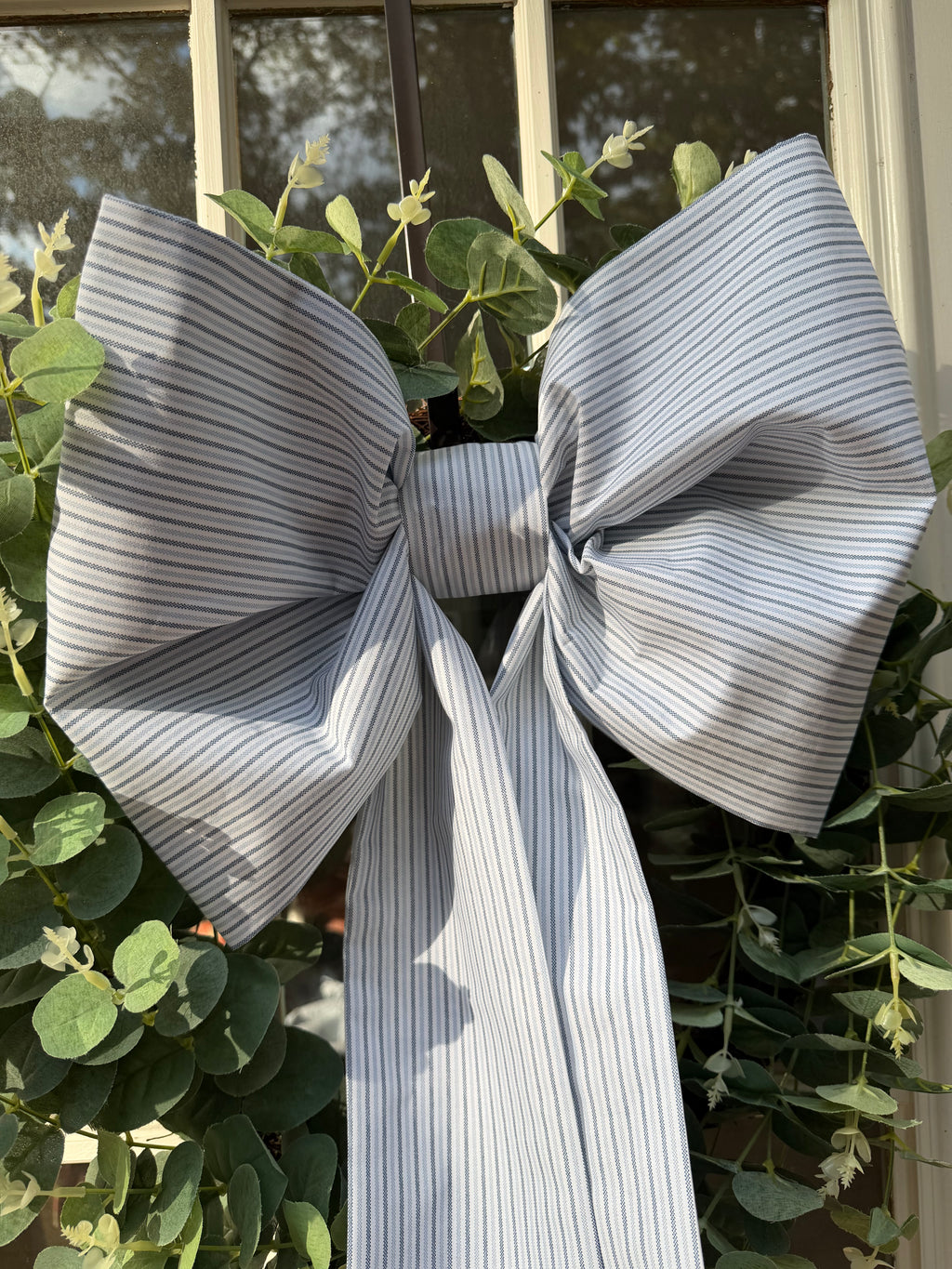 Lula’s Whimsical Bows “Bespoke Blue Stripe”